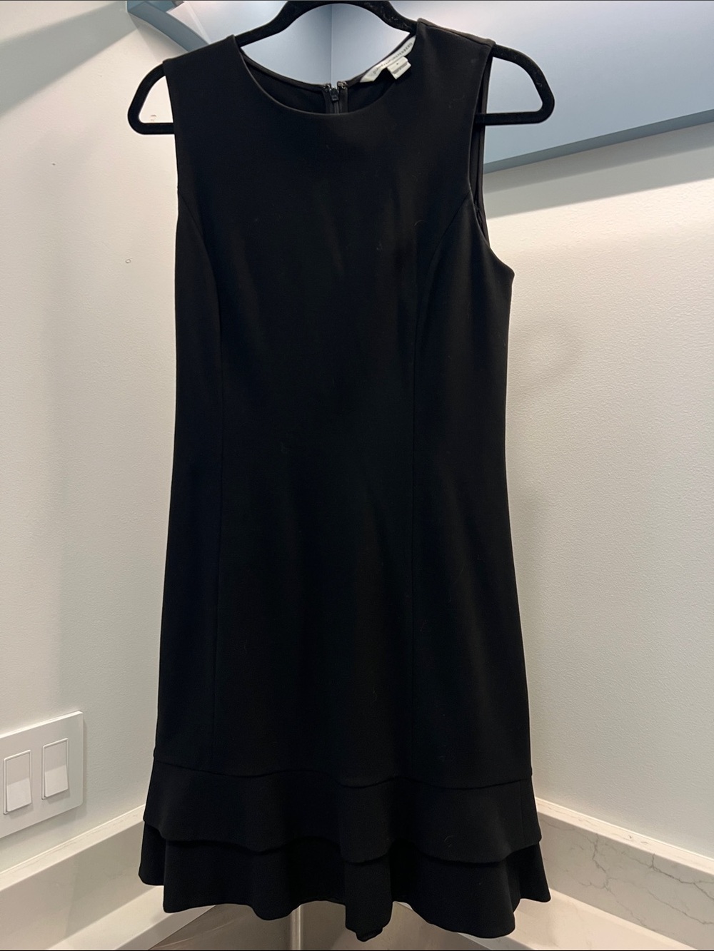 Black Sleeveless A-Line Dress